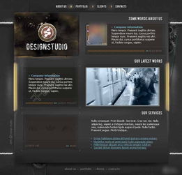 創(chuàng)意工廠設(shè)計(jì)工作室網(wǎng)頁模板 免費(fèi)下載 HTML CSS 格式，編號13885352